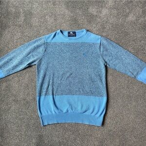 Burberry Two-Tone Blue Crewneck Sweater